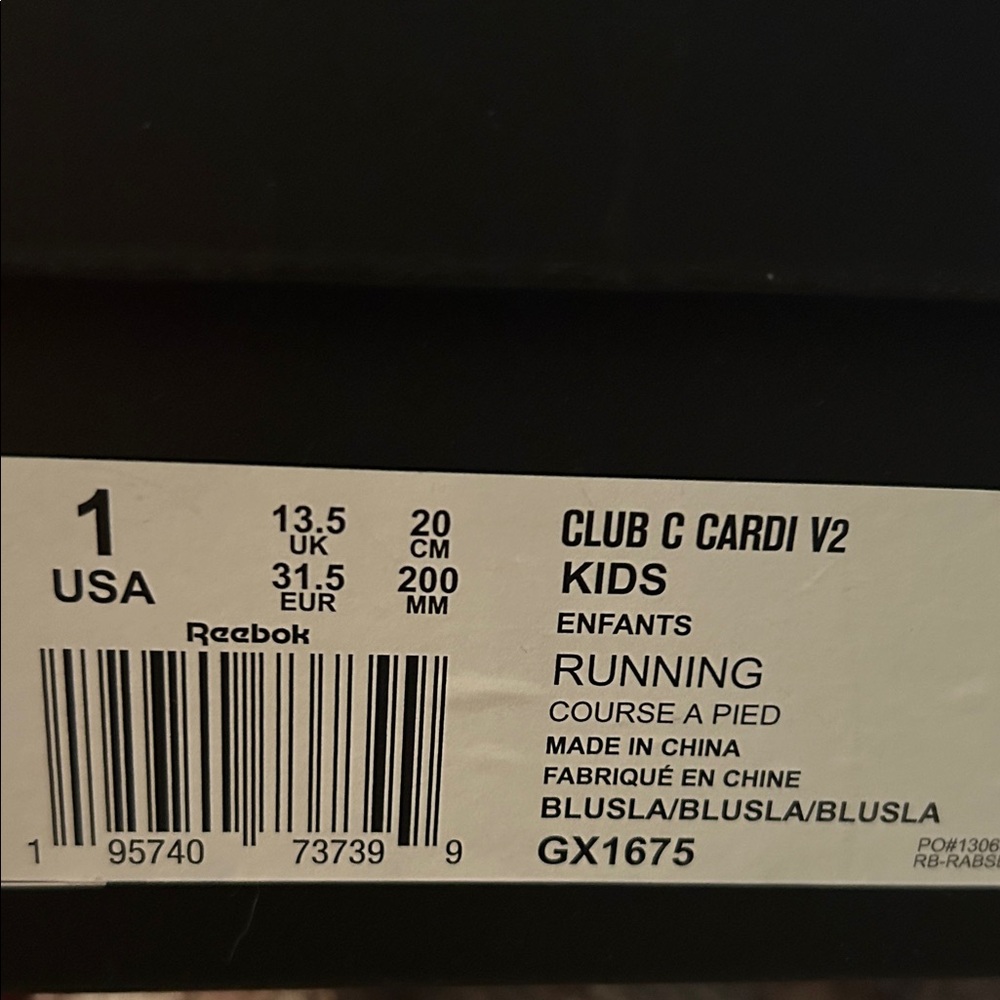 Reebok Club C Cardi V2 Kids Shoes - Black